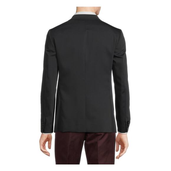 Theory Kris Blazer Black Stoneham Tweed Single Breasted Men Size 44R - Picture 8 of 10